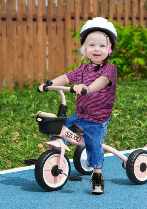 Tricycle for Kids Age 2-5, Toddler Bike for Children, Pink