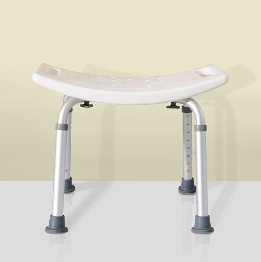 Rectangular Height Adjustable Mobility Medical Grade Stabilized Shower Seat Bath Stool