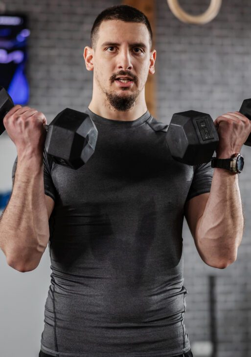 2 x 15lbs Hex Dumbbell Set of 2, Rubber Weights Exercise Fitness Dumbbell with Non-Slip Handles, Anti-roll, for Women or Men Home Gym Workout