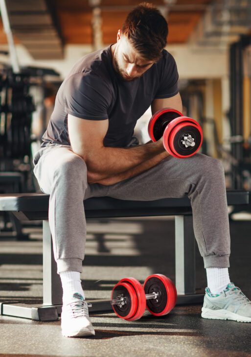 Adjustable Dumbbell Set, 44lbs Convertible to Barbell Weight Set for Home Gym Women and Men Weight Lifting Training