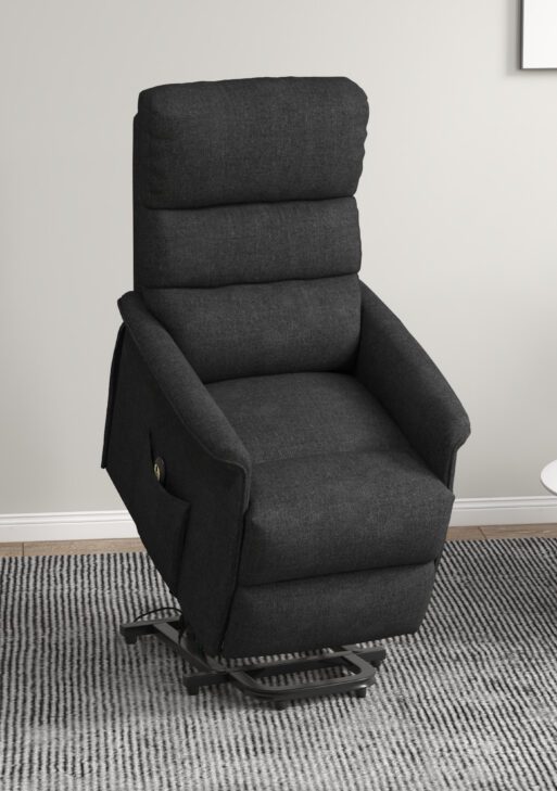 Power Lift Chair for Seniors, Electric Lift Recliner Chair with Remote Control, Side Pockets for Living Room, Black