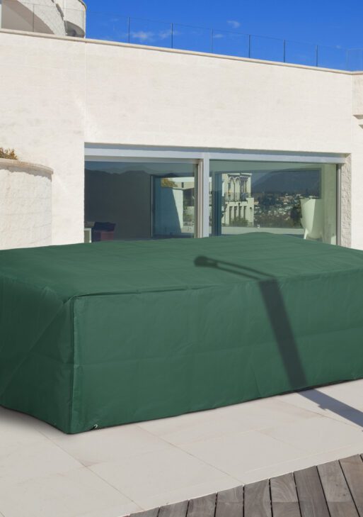 97" x 65" x 26" Heavy Duty Outdoor Sectional Sofa Cover, Waterproof Patio Furniture Cover for Weather Protection, Dark Green