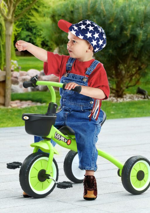 Tricycle for Kids Age 2-5, Toddler Bike for Children, Green
