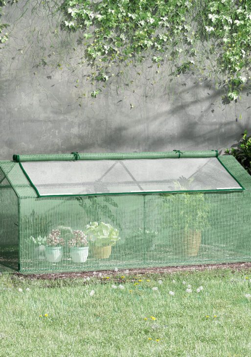 71" x 36" x 28" Mini Greenhouse Portable Hot House for Plants with Large Zipper Windows for Outdoor, Indoor, Garden, Green