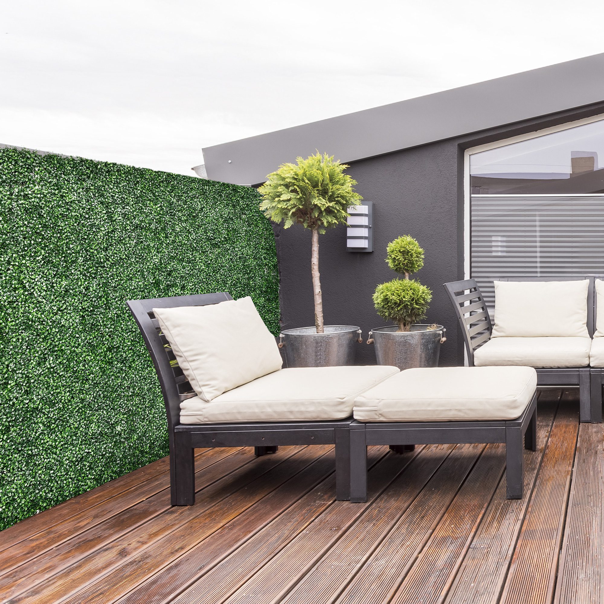 12PCs Grass Wall Panels, 20" x 20" Artificial Grass Wall Decor, Greenery Backdrop Panels Wall for Outdoor, Indoor, Garden, Fence, Backyard, Light Green