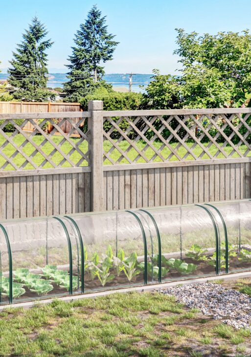 13' L x 3' W x 2.5' H Portable Tunneled Greenhouse with 4 Zippered Doors, Water/UV Fighting PVC Cover