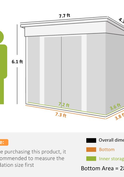 8' x 4' Metal Garden Shed, Backyard Tool Storage Shed with Dual Locking Doors, 2 Air Vents and Steel Frame, White