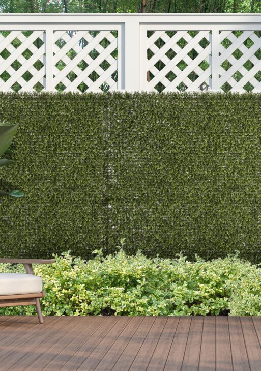 12PCs Grass Wall Panels, 20" x 20" Artificial Grass Wall Decor, Greenery Backdrop Panels Wall for Outdoor, Indoor, Garden, Fence, Backyard, Green
