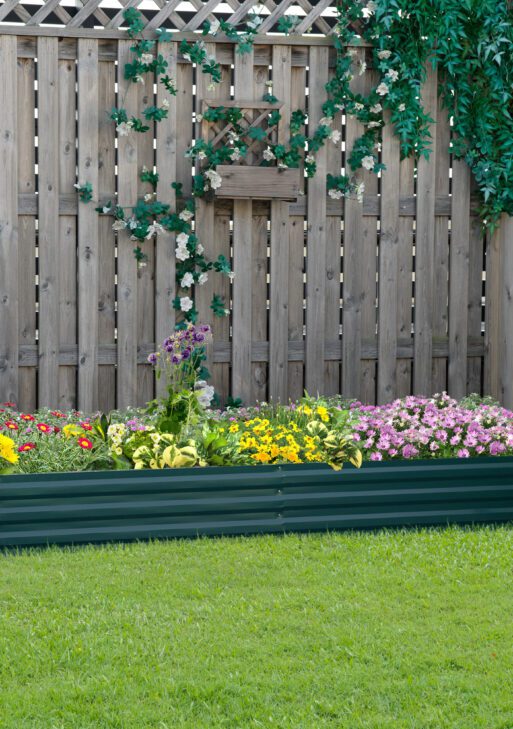 95" x 36" x 12" Galvanized Raised Garden Bed, Easy DIY and Cleaning for Growing Flowers, Herbs, Succulents, Green