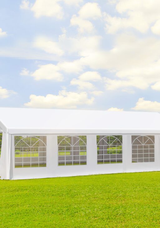 32" x 20" Outdoor Heavy Duty Carport Canopy Gazebo Wedding Party Tent Garage - White