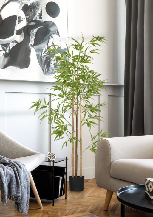 6ft Artificial Tree, Indoor Fake Bamboo with Pot, for Home Office Living Room Decor