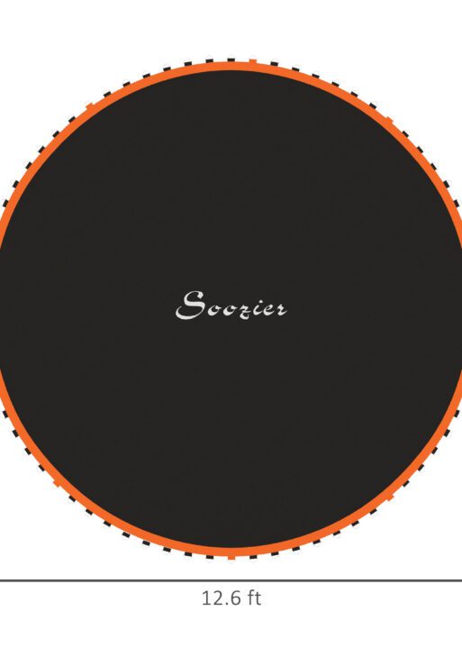 Trampoline Replacement Mat, Fits 14' Trampoline w/ 80 V-Hooks & 5.5" Springs (Spring & Frame not Included), Orange