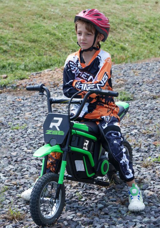 24V 350W Electric Dirt Bike Up to 15 MPH w/ Twist Grip Throttle, Green