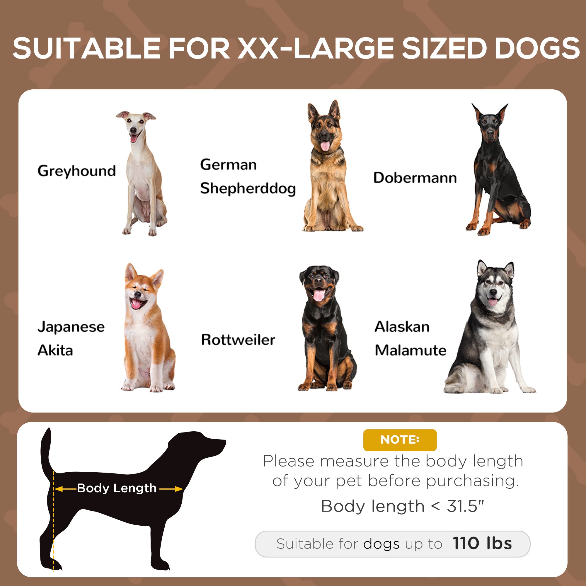48" x 36" Elevated Portable Dog Cot Cooling Pet Bed with UV Protection Canopy Shade, Coffee - Image 2