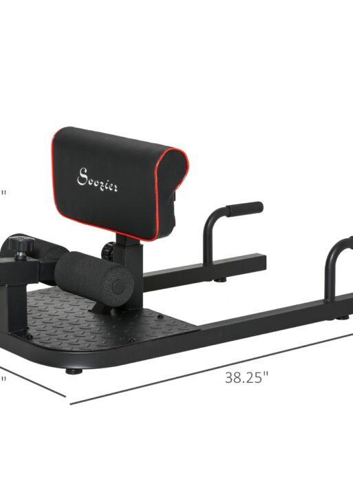 3-in-1 Padded Push Up Sit Up Deep Sissy Squat Machine Abs Training Home Gym Fitness Workout Equipment