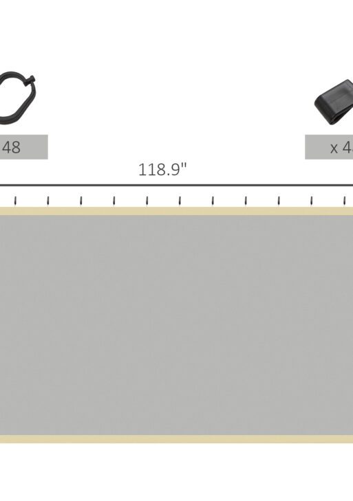 Replacement Mesh Sidewall Netting for 10' x 10' Gazebos and Canopy Tents with Zippers, (Sidewall Only) Beige