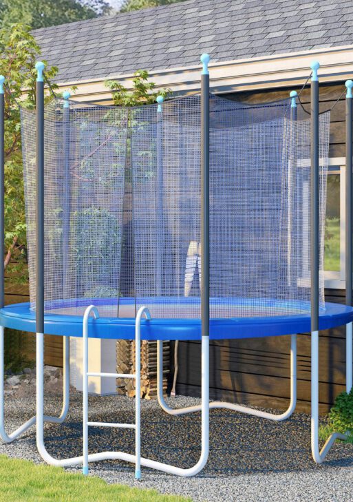 12FT Trampoline Spring Cover, Safety Trampoline Pad Replacement, Waterproof and Tear Resistant, All Weather Trampoline Accessories, Blue