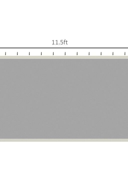 Universal Replacement Mesh Sidewall Netting for 9.84' x 13.1' Gazebos and Canopy Tents with Zippers, (Sidewall Only) White