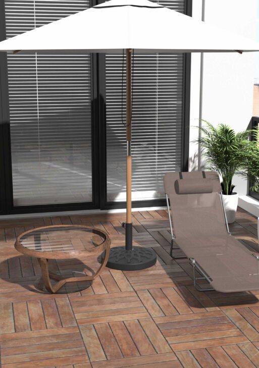 Folding Chaise Lounge Chair, Pool Sun Tanning Chair, Outdoor Lounge Chair with 5-Position Reclining Back Brown