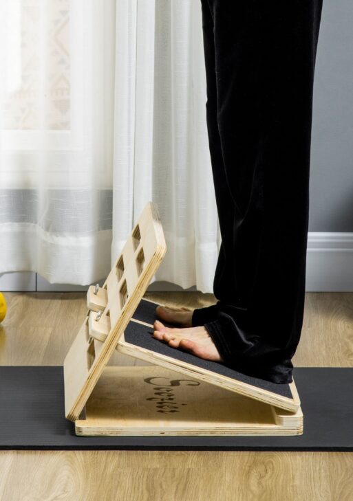 Calf Stretcher, Non-Slip Slant Board, Adjustable Incline Board for Calf Stretching, Foldable and Portable