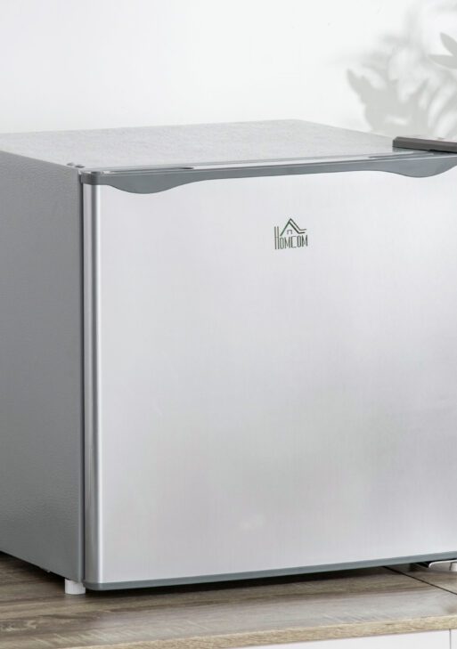 Mini Freezer Countertop, 1.1 Cu.Ft Compact Upright Freezer with Removable Shelves, Reversible Door for Home, Dorm, Apartment and Office, Gray