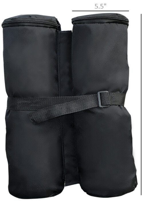 33lbs Canopy Weights Bags for Stability, Sandbag Anchor for Gazebo, Pop Up Tent Canopy, Canopies, Set of 4 - Black
