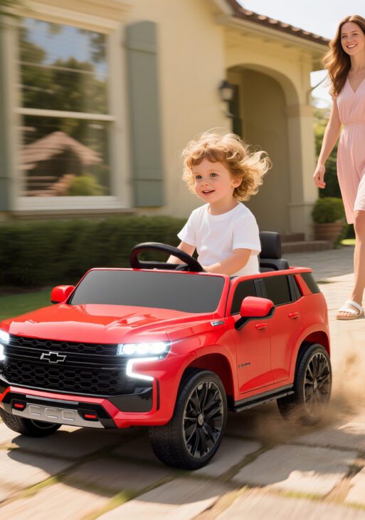 Electric Ride on Car 12V Kids Ride-on Toy, Red