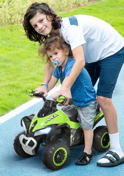 NO Power Kids Ride On Push Car, w/ Music, Lights for 1.5-3, Green