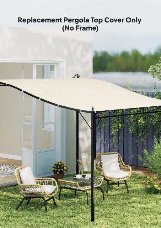 Pergola Canopy Replacement, Pergola Shade Cover for 10' x 10' Pergola ( 84C-038 Series), Beige