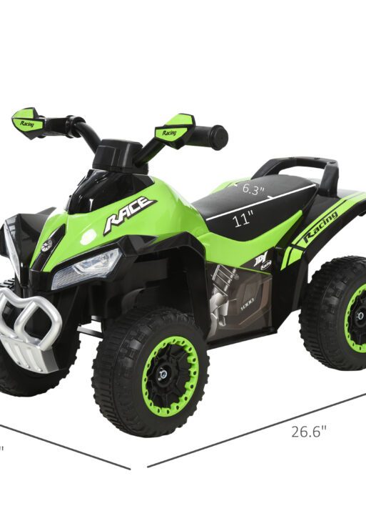 NO Power Kids Ride On Push Car, w/ Music, Lights for 1.5-3, Green