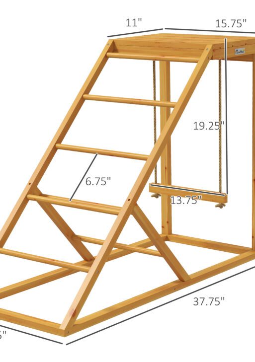 Chicken Activity Play for Healthy & Happy Animals with Chicken Perches & Hen Ladder, Chicken Coop Toy, Yellow