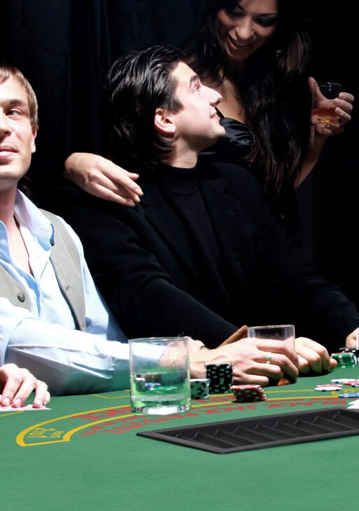 Poker Table Foldable, 72" Blackjack Table for 7 Players with Chip & Cup Holder, Green Felt