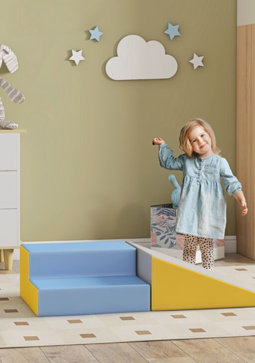 2 Piece Climb and Crawl Activity Play Set, Contemporary