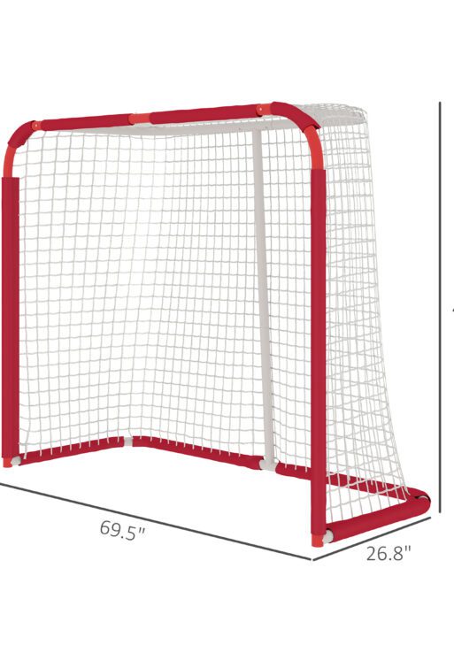 Backyard Soccer Goal, All Weather Practice Soccer Net with Steel Frame, PE Mesh for Backyard, Easy Assembly