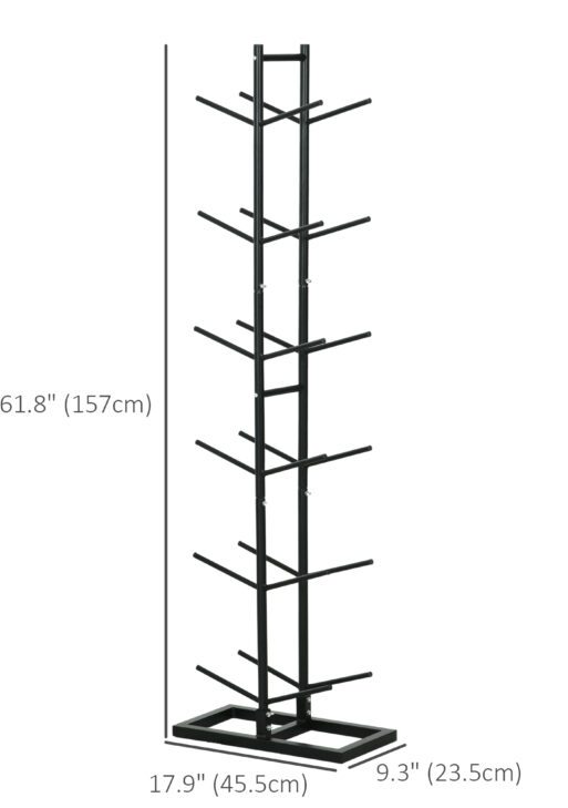 12-Ball Sports Rack, Ball Holder Basketball Rack for Garage, Classroom or Gym, Athletic Gear Organizer