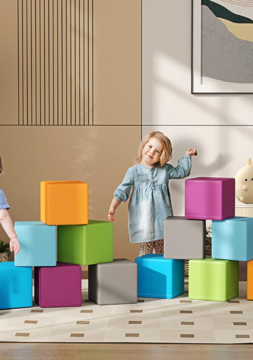 12 Piece Soft Play Blocks Soft Foam Toy for Toddler, Contemporary