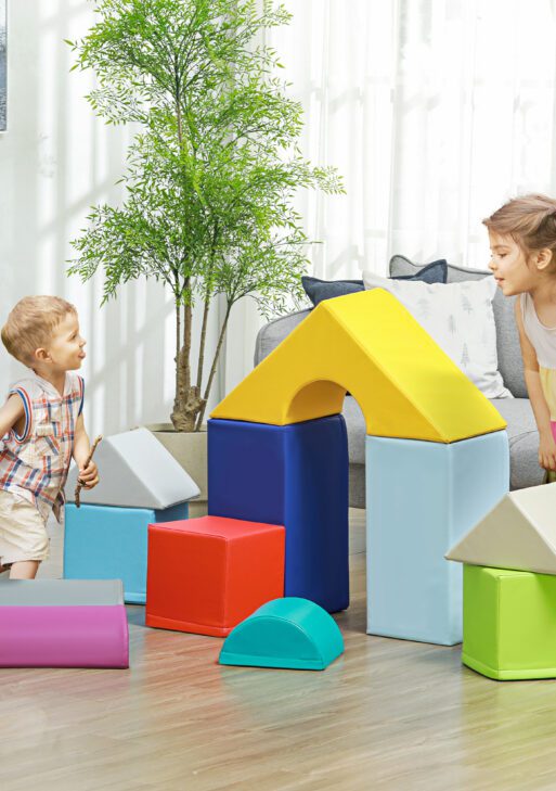 11-Piece Kids Crawl and Climb Activity Play Set for Climbing, Crawling, Sliding, Multicolored