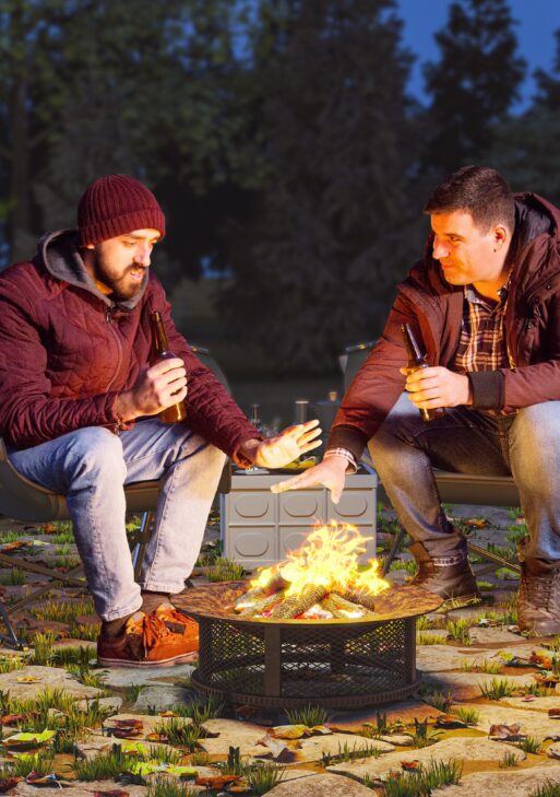 Hammock Camping Chair Set of 2, Adjustable Back Folding Swinging Hammock Chair with Cup Holder and Padded Seat, Gray