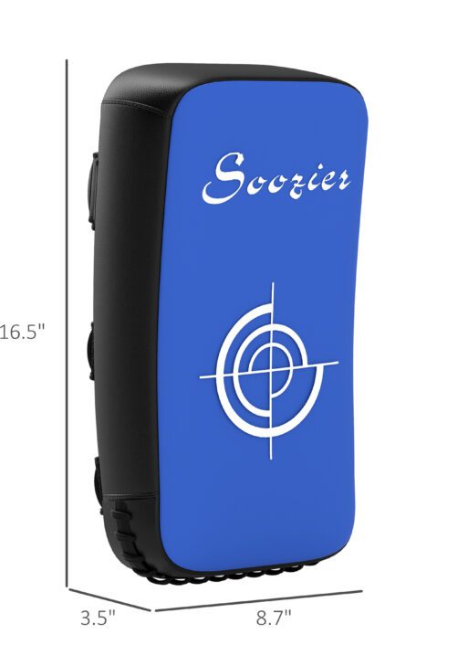 16.5 in Muay Thai Kick Shield Punching Pad, Kick Shield for Martial Arts, Karate, Kickboxing, MMA x 1 Unit, Blue