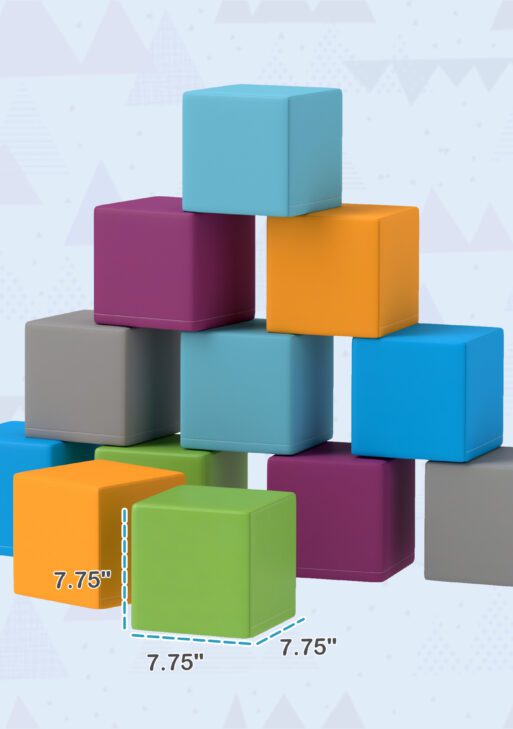 12 Piece Soft Play Blocks Soft Foam Toy for Toddler, Contemporary